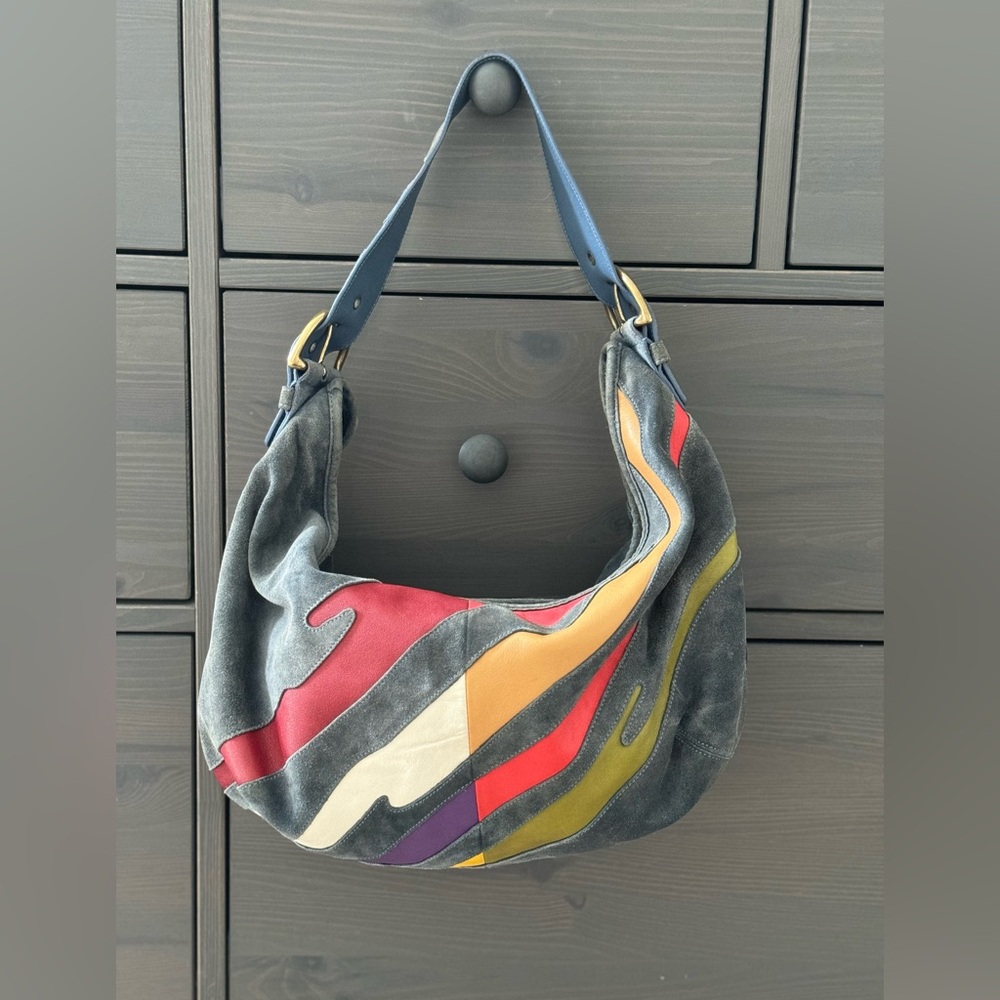 Rare Coach Vintage Soho Brush Stroke Hobo 9497 - Picture 1 of 2